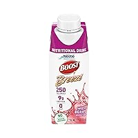 BOOST Breeze Clear Nutritional Drink, 9g Protein, 250 Nutrient-Rich Calories, Wild Berry, 8 fl oz (Pack of 24)