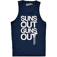 Mens Suns Out Guns Out Tank Funny Workout Tanks Hilarious Gym Shirt