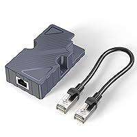XLTTYWL Starlink Dishy V2 to RJ45 Adapter, Starlink Ethernet Adapter Kit with Ethernet Cord for Starlink POE Injector, T568B Pinout, 10/100/1000 Mb/s, -20 to +55 °C Operating Temperature