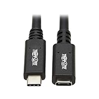 Tripp Lite USB-C Extension Cable (M/F), USB 3.2 Gen 2, Thunderbolt 3, Black, 10 Gbps, 60W Power Delivery Charging, 20 Volts 3 Amps, 20 inches / 0.5 Meters, (U421-20N-G2)