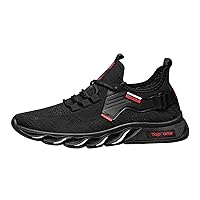 Men Running Shoes Casual Breathable Walking Shoes Sport Athletic Sneakers Gym Tennis Slip On Comfortable Lightweight Shoes