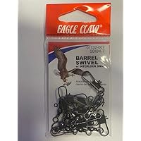 01132-007 Barrel Swivel Terminal Tackle, Silver Finish