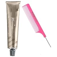 SIeekshop Comb + 11.00, 𝐚𝐥f𝐚𝐩𝐚𝐫f mi𝐥𝐚no Evo𝐥𝐮tion Permanent Cream Haircolor Dye 080123 (w/SIeekshop PINK Comb) Alpha Italy 𝐩𝐚𝐫f Creme Hair Color - 11.00 - Platinum