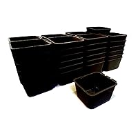 The ROP Shop | (Pack of 50) Black Cage Cups Hold 1 Pint / 16 fl oz to Hang Feed & Water for Pet
