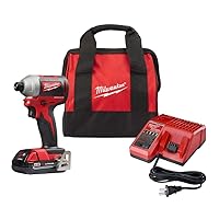 Milwaukee 2850-21P M18 Brushless Lithium-Ion Compact 1/4 in. Cordless Hex Impact Driver Kit (2 Ah) Milwaukee 2850-21P M18 Brushless Lithium-Ion Compact 1/4 in. Cordless Hex Impact Driver Kit (2 Ah)
