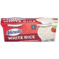 Minute Ready to Serve White Rice, Gluten Free, Non-GMO, No Preservatives, 8.8-Ounce (Pack of 2 BPA-Free Cups)