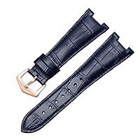 FKIMKF Genuine Leather Watch Band For Patek Philippe 5711 5712G Nautilus Watchs Men And Women Special Notch Watch Strap 25mm*12mm