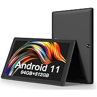 Android 11.0 Tablet, 10 inch Tablet, 3GB RAM 64GB ROM, 512GB Expand, Android Tablet with Dual Camera, WiFi, Bluetooth, HD Touch Screen, Google GMS Certified