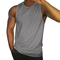 Men's Sleeveless V-Neck T-Shirt Party and Clubwear Men's Cotton Linen Tank Top Muscle Basic T Shirts M-4XL
