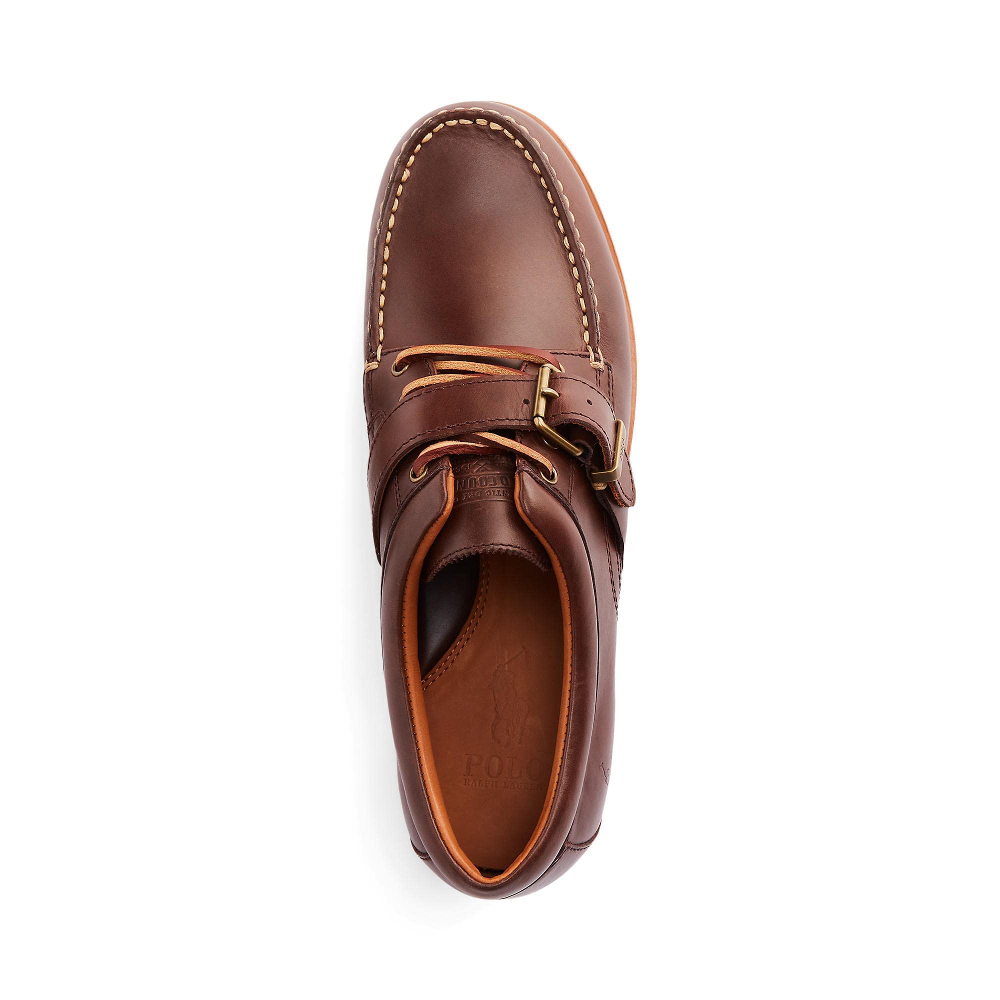 Polo Ralph Lauren Y5 (Boys) “Sander-CL” Boat Shoes Khaki/Tan-Canvas/Leather  NEW | eBay