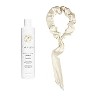 INNERSENSE Hydrating Hairbath Shampoo + Helix Hair Labs Silk Slip Tie (Mushroom) Bundle | Non-Toxic, Cruelty-Free, Clean Haircare