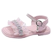 Espadrille Platform Open Toe Summer Shoes for Little Kid/Big Kid Girls Summer Holiday Beach Shoes Size 94 Open Toe Adjustable Walking Shoes Glitter Shoes