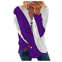 Long Sleeve Crop Tops for Women, Women's Waffle Knit Tunic Tops Cute Flowy Henley Tshirt Womens Long Sleeve T Shirts