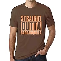 Men's Graphic T-Shirt Straight Outta Barranquilla Short Sleeve Tee-Shirt Vintage Birthday Gift Novelty Tshirt