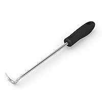 Food Flipper and Meat Hook for Grilling, Flipping, and Turning Vegetables and Meats BBQ Grill and Smoker Accessories, Left-Handed, 12-inch