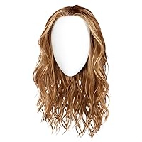 Raquel Welch Selfie Mode Wig with Long Wavy Layers, Memory Cap lll and Lace Front, Average Cap Size, RL14/25SS Honey Ginger