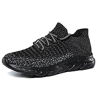 Men's Breathable Flying Woven Casual Sports Shoes Men High Elastic Lightweight Trainers Anti-Skid Wear-Resistant Women's Sneakers