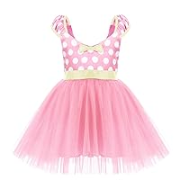 IBTOM CASTLE Toddlers Baby Girls' Polka Dots Birthday Princess Party Cosplay Pageant Tutu Dress Up Dance Skirt