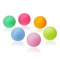 True Multi Colored Cool Beer Neon Ping Pong Balls Plastic Set of 6, Assorted