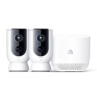 Kasa Home Security Camera System Wireless Outdoor & Indoor Camera by TP-Link, 1080P HD with Siren, Night Vision, Battery Rechargeable, Magnetic Wall Mount, Works w/Alexa & Google Home (KC300S2)