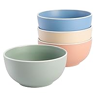 Spice by Tia Mowry Creamy Tahini Stoneware Cereal Bowl Set, Assorted, 4-Piece