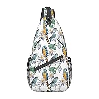 Sling Bag Pineapple. Crossbody Backpack Shoulder Bag Casual Daypacks For Women Men Cycling Hiking Travel