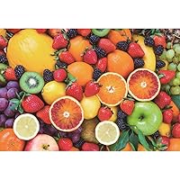 5x3ft Photography Backdrop of Fruit Birthday Party Summer Holiday Party Background Orange Strawberry Kids Children Adult Baby Shower Photo Studio Props