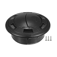 Motoforti Universal Dashboard Air Conditioning Outlet Vent Round Air Vent Ventilation Outlet for RV Bus Boat, with Grille, 2.87