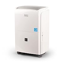 BLACK+DECKER 4500 Sq. Ft. Dehumidifier for Extra Large Spaces and Basements, Energy Star Certified, BDT50WTB,White