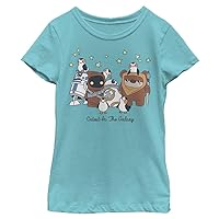 STAR WARS Multiple Franchise Cutest Two Girl's Solid Crew Tee