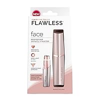 Facial Hair Remover for Women, Rose Gold Electric Face Razor with LED Light, Recyclable Packaging