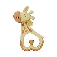 Ridgees Giraffe, Massaging Baby Teether, Designed by a Pediatric Dentist, BPA Free,3m+