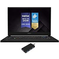 MSI GS66 Stealth 10SFS-037 Gaming and Entertainment Laptop (Intel i7-10750H 6-Core, 32GB RAM, 2x1TB PCIe SSD RAID 0 (2TB), NVIDIA RTX 2070 Super Max-Q, Win 10 Pro) with USB Hub