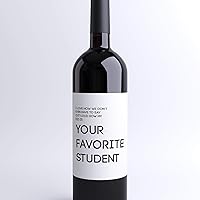 Funny Teacher Gift Wine Bottle Labels I Love How We Don't Even Have To Say Out Loud How My Kid Is Your Favorite Student | Christmas Gift for School Teachers | Teacher Appreciation