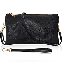 Humble Chic Vegan Leather Wristlet Purse for Women - Small Clutch Purse with Shoulder and Wrist Straps