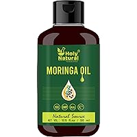 Holy Natural's Moringa Oil (10.15 fl oz/ 300ml) | Pure & Natural, Cold Pressed Virgin, Good For Skin, Hair and Body