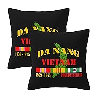 Da Nang Vietnam Veteran Squarethrow Pillows Covers Soft Cushion Cover for Bedroom Sofa Living Room 18