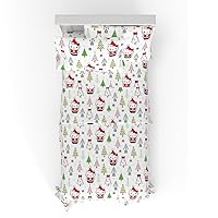 Franco Hello Kitty Holiday & Christmas Bedding Super Soft 100% Cotton Flannel Sheet Set, Twin, (Official Licensed Product)
