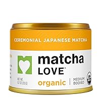 Matcha Love Ceremonial Green Tea Organic 0.7 Ounce Canister (Pack of 1) Green Tea Powder