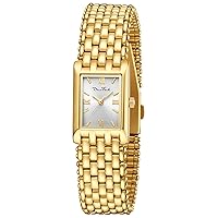 Diaofendi Small Gold Watches for Women Vintage Ladies Quartz Wrist Watches Stainless Steel Band Womens Gold Watch Luxury Bracelet Tools Included