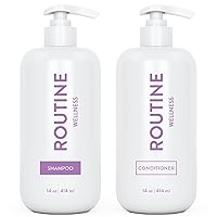 Shampoo and Conditioner Set for Stronger Hair - Biotin | Color Safe | Sulfate-Free | Vegan | Clinically Tested | Nourishing Oils and Vitamins - Lilac & Gardenia 14oz (Pack of 2)