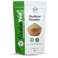 Gurmar Leaves Powder Madhunashini Powder in Resealable Pouch, Gymnema Sylvestre, VEGAN & Paraben FREE -200g