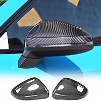 Carbon Fiber Mirror Cover Caps for Audi B9 A4 S4 2016-2023 A5 S5 RS5 2017-2023 Side Replacement Mirror Cover Cap Factory Outlet 2PCS (with Side Lane Assist)