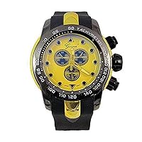 Gold Black Mens Watch Geneva Metal Oversized Designer Fashion Silicone Sport Chrono Wrist
