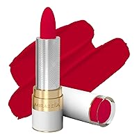 Sealed with a Kiss Full Coverage Moisturizing Lipstick, Richly Pigmented, Ultra Creamy, Hydrating and Mineral-Based Lip Color with Antioxidant Vitamin E in Matte & Shine Shades, Perfect Red