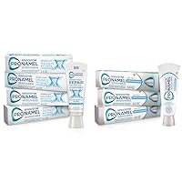 Sensodyne Pronamel Intensive Repair Arctic Breeze Toothpaste Pack of 4 and Gentle Whitening Fresh Mint Toothpaste Pack of 3 Bundle