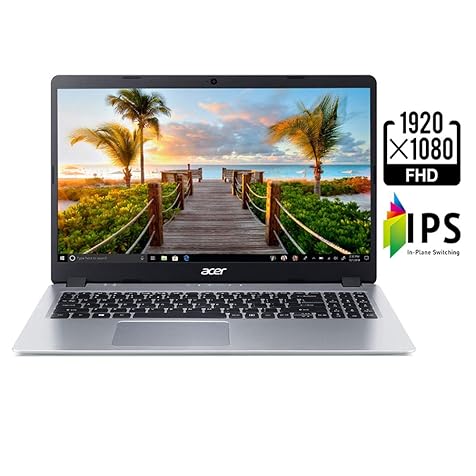 Aspire 5 Slim Laptop, 15.6 inches Full HD IPS Display, AMD Ryzen 3 3200U, Vega 3 Graphics, 4GB DDR4, 128GB SSD, Backlit Keyboard, Windows 10 in S Mode, A515-43-R19L, Silver