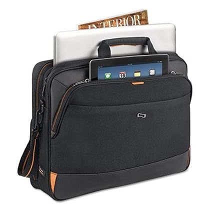 Solo New York Focus 17.3 Inch Laptop Briefcase, Black