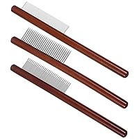 Happyyami 3pcs Pet Comb Portable Cat Hair Comb Undercoat Brush Dog Hair Detangler Grooming Rake Daily Use Comb Cat Accessory Compact Cat Hair Comb Stainless Steel Cosmetic Comb Comb