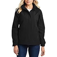 Womens Long Sleeves Wind Resistance Hooded Jackets All-Season II Waterproof Jacket